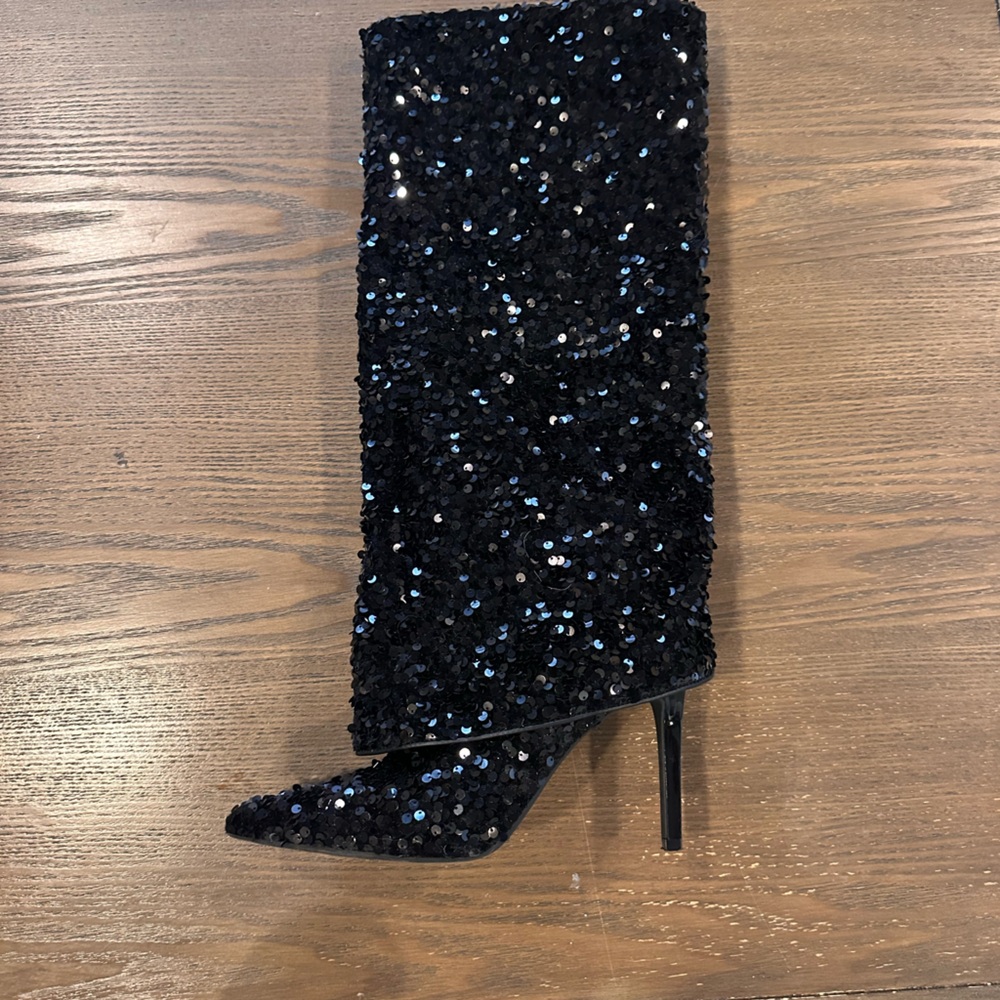 Sequin boots INC- WORN ONCE